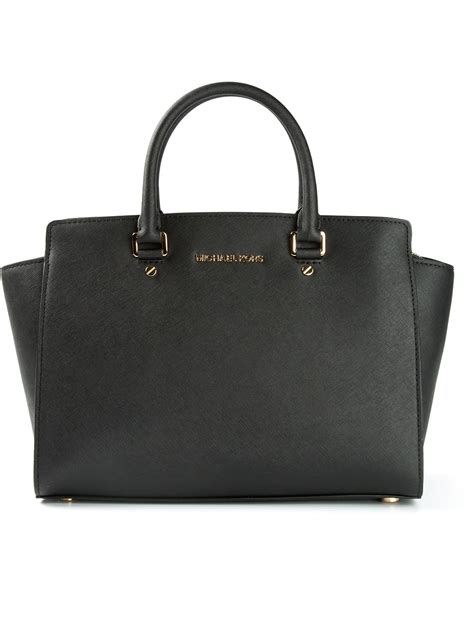 michael kors selma tote bag black|Michael Kors selma studded.